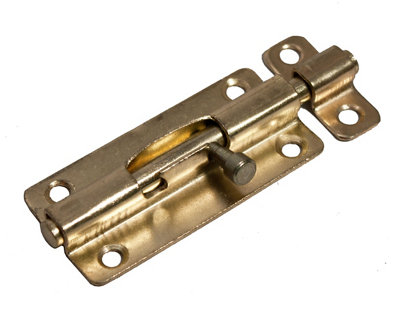 Blooma Brass Effect Steel Barrel Door Bolt (L)102Mm (W)15Mm