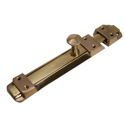Blooma Brass Effect Metal Flat Door Bolt (L)204Mm (W)38.2Mm