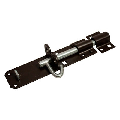 Blooma Brown Steel Brenton Door Bolt (L)152Mm (W)45Mm