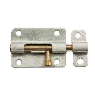 Blooma Galvanised Steel Barrel Door Bolt (L)64Mm (W)15Mm