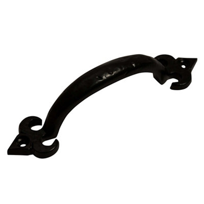 Blooma Black Antique Effect Cast Iron Pull Handle