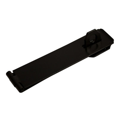 Blooma Black Galvanised Steel Hasp & Staple, (L)102Mm (W)40Mm