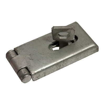 Blooma Galvanised Steel Hasp & Staple, (L)89Mm (W)46Mm