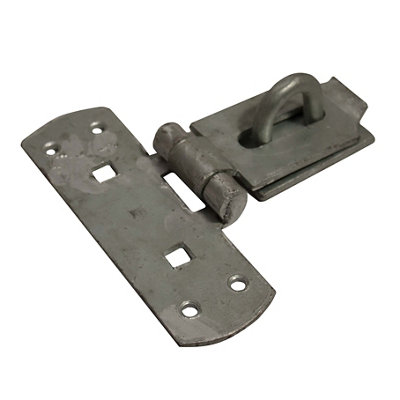 Blooma Galvanised Steel Hasp & Staple, (L)152Mm (W)152Mm