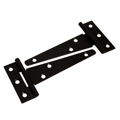 Blooma Black Steel Tee Hinge (L)76Mm, Pack Of 2