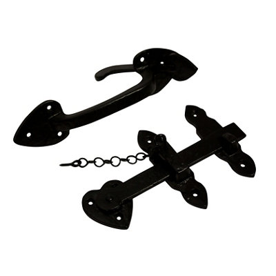 Blooma Antique Effect Cast Iron Gate Latch, (L)47Mm