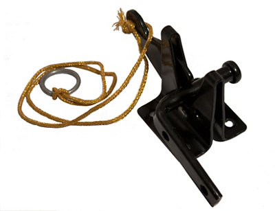 Blooma Black Steel Gate Latch, (L)48Mm