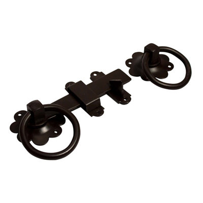 Blooma Brown Steel Ring Gate Latch, (L)152Mm