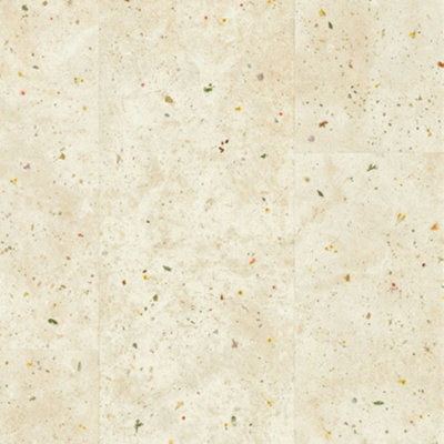 Quick-Step Aquanto Cream Stone Effect Embossed Laminate Tile Sample