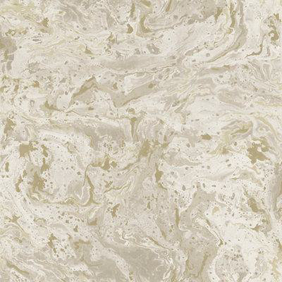 Grandeco Gold Plaster Effect Marble Embossed Wallpaper