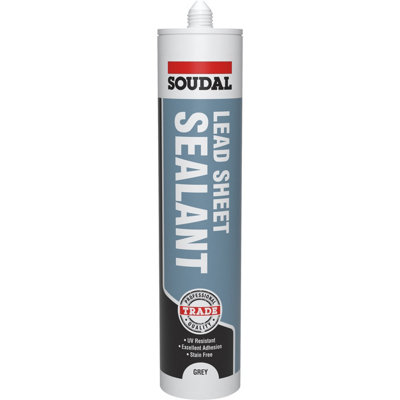 Soudal Grey Silicone-Based Roofing Sealant, 290Ml