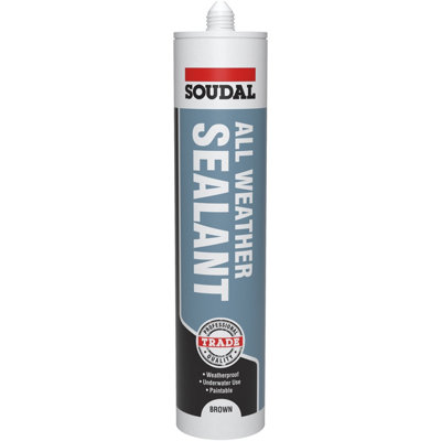 Soudal Ready To Use Brown Solvented Solvent-Based Sealant, 290Ml
