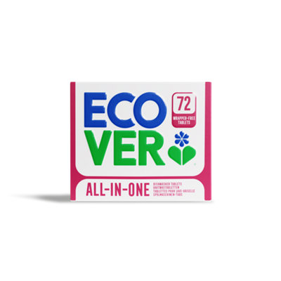 Ecover All-In-One Mandarin & Lemongrass Dishwasher Tablets, 1.26Kg, 78W