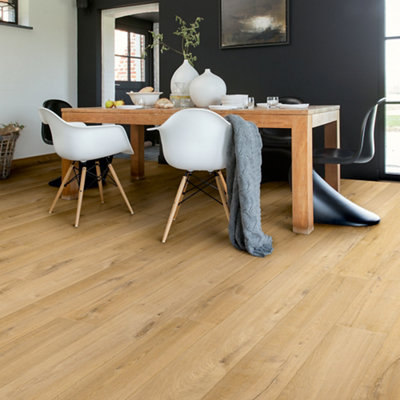 Quick-Step Aquanto Wood Plank Oak Effect Embossed Laminate Flooring, 1.835M²