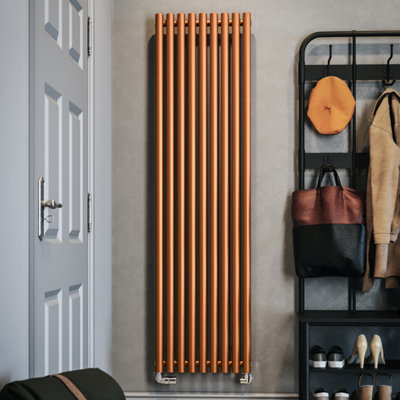 Terma Rolo Room Copper Hydronic Horizontal Or Vertical Designer 3519Btu Radiator, (W)480Mm X (H)1800Mm