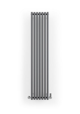 Terma Rolo Room Wgror180037 Kdgruc01 Modern Grey Horizontal Or Vertical Designer 2734Btu Radiator, (W)370Mm X (H)1800Mm
