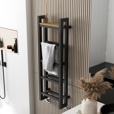 Terma Stand Grey Hydronic Flat Towel Warmer (W)400Mm X (H)1150Mm