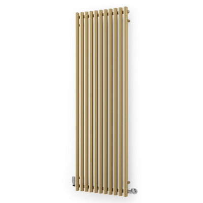 Terma Rolo Room Brass Electric Horizontal Or Vertical Designer 4297Btu Radiator, (W)590Mm X (H)1800Mm