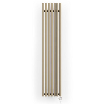 Terma 230V 0.8Kw Quartz Mocha Smart Vertical Oil-Filled Radiator (H) 1800Mm X (W) 370Mm