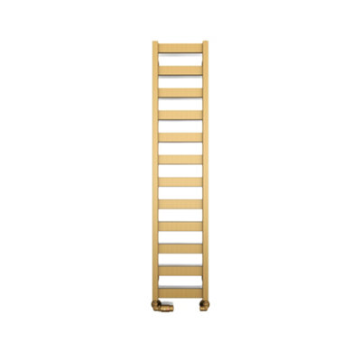 Terma Brass Vivo 1215Btu Vertical Towel Radiator (W)300Mm X (H)1390Mm