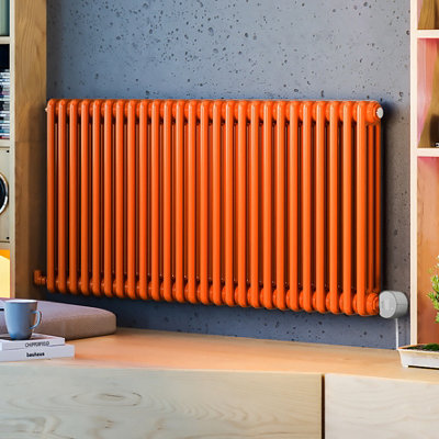Terma 230V 1.5Kw Orange Smart Horizontal Oil-Filled Radiator (H) 600mm X (W) 1194mm