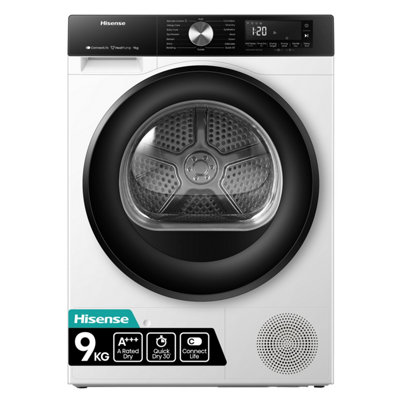Hisense Dh3s902bw3 9Kg Freestanding Heat Pump Tumble Dryer - White