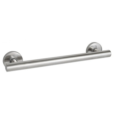 Evekare Led Silver Effect Curved Wall-Mounted Grab Rail (L)450Mm