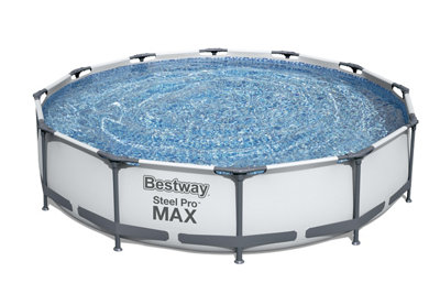 Bestway Steel Pro Max Frame Paddling Pool 12ft x 30 inch - Size: 39 x 39 x 28.5cm - Multi - Wilko