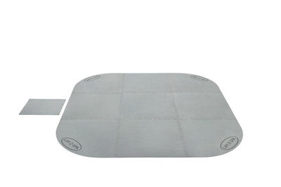 Lay-Z-spa Hot Tub Floor Protector 211cm - Size: 2 x 216 x 216cm - Grey - Wilko