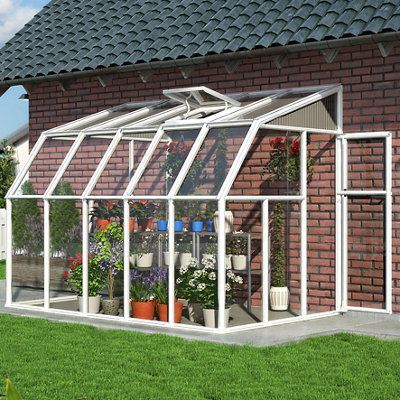 Palram - Canopia 12X6 Ft Barn Plastic Sun Room & 1 Window
