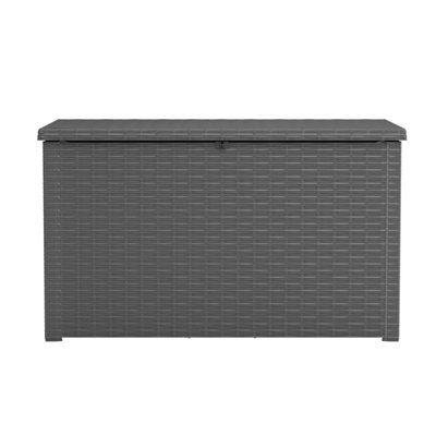 Keter Java 220 Grey 870L Resin 5X3ft Garden Storage Box - Graphite
