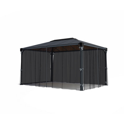 Palram - Canopia Grey Gazebo Netting (L)2170Mm (W)4360Mm