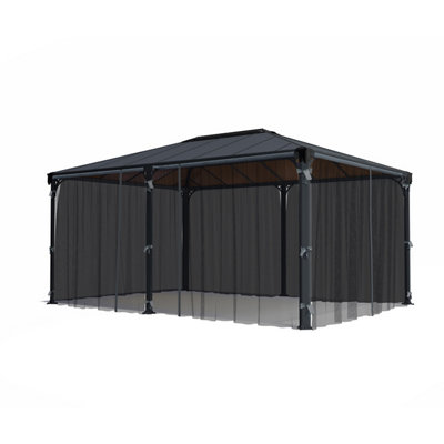 Palram - Canopia Grey Gazebo Netting (L)2170Mm (W)4650Mm