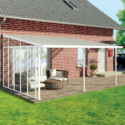 Palram - Canopia 4 Series White Patio Cover Side Wall