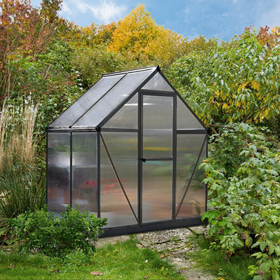 Palram - Canopia Mythos Grey 6X4 Greenhouse With Adjustable Vent