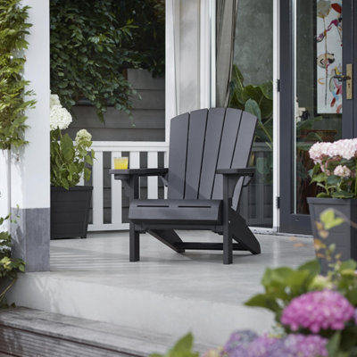 Keter Alpine Grey Adirondack Chair - Size: 94 x 80 x 99cm - Wilko