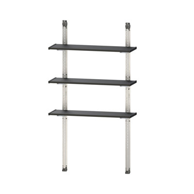 Keter Black 3 Shelf Steel Shelving Unit (H)1800Mm (W)970Mm