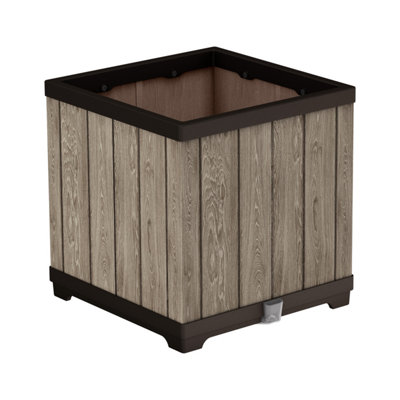 Keter Deco Square Resin Planter 61L (W)45.5Cm