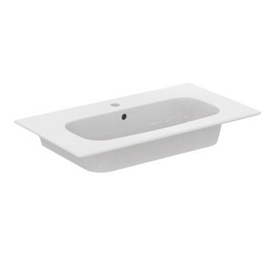 Ideal Standard I.life A Gloss White Rectangular Vanity Basin (W)84Cm