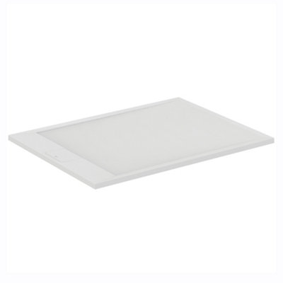 Ideal Standard Ultraflat S I.life Matt Pure White Rectangular Centre Drain Universal Shower Tray (L)1200Mm (W)800Mm (H) 30Mm