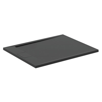 Ideal Standard Ultraflat S I.life Matt Jet Black Rectangular Universal Shower Tray (L)1000Mm (W)800Mm (H) 30Mm