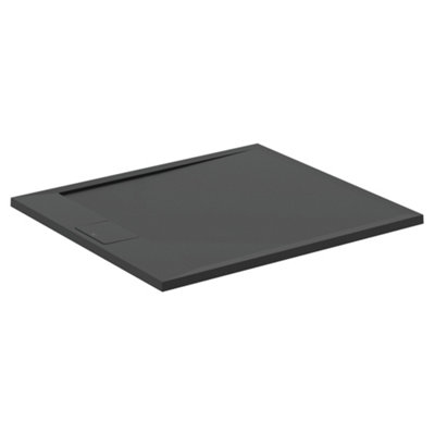 Ideal Standard Ultraflat S I.life Matt Jet Black Rectangular Universal Shower Tray (L)1000Mm (W)900Mm (H) 30Mm