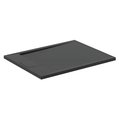 Ideal Standard Ultraflat S I.life Matt Jet Black Rectangular Universal Shower Tray (L)900Mm (W)700Mm (H) 30Mm