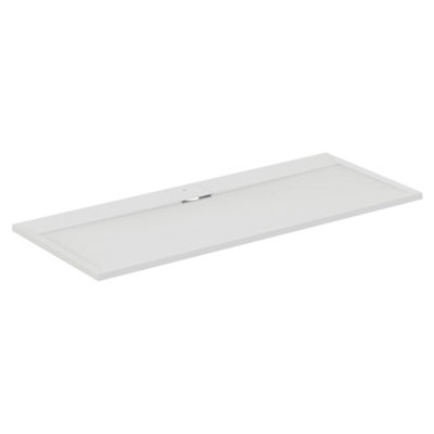 Ideal Standard Ultraflat S I.life Matt Pure White Rectangular Centre Drain Universal Shower Tray (L)1700Mm (W)700Mm (H) 30Mm