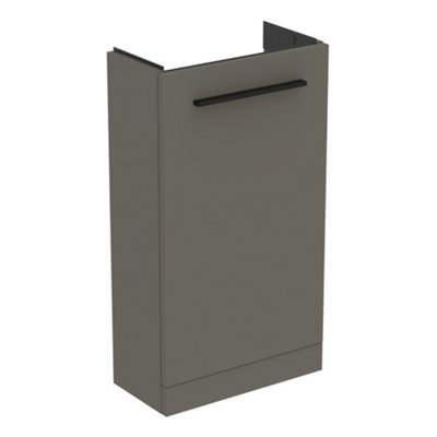 Ideal Standard I.life S Slimline Matt Quartz Grey Freestanding Bathroom Vanity Unit (H) 740Mm (W) 410Mm