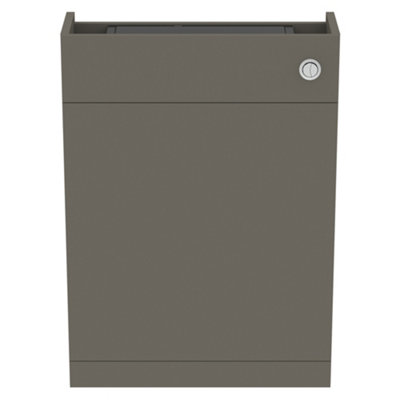 Ideal Standard I.life S Matt Quartz Grey Modern Freestanding Slimline Toilet Cabinet (H)835Mm X (W)600Mm