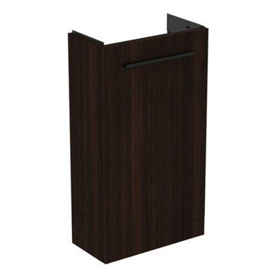 Ideal Standard I.life S Slimline Matt Coffee Oak Effect Freestanding Bathroom Vanity Unit (H) 740Mm (W) 410Mm