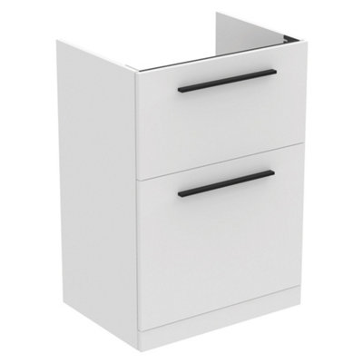 Ideal Standard I.life A Standard Matt White Freestanding Bathroom Vanity Unit (H) 853Mm (W) 600Mm
