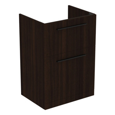 Ideal Standard I.life A Standard Matt Coffee Brown Oak Effect Freestanding Bathroom Vanity Unit (H) 853Mm (W) 600Mm