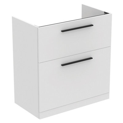 Ideal Standard I.life A Standard Matt White Freestanding Bathroom Vanity Unit (H) 853Mm (W) 800Mm